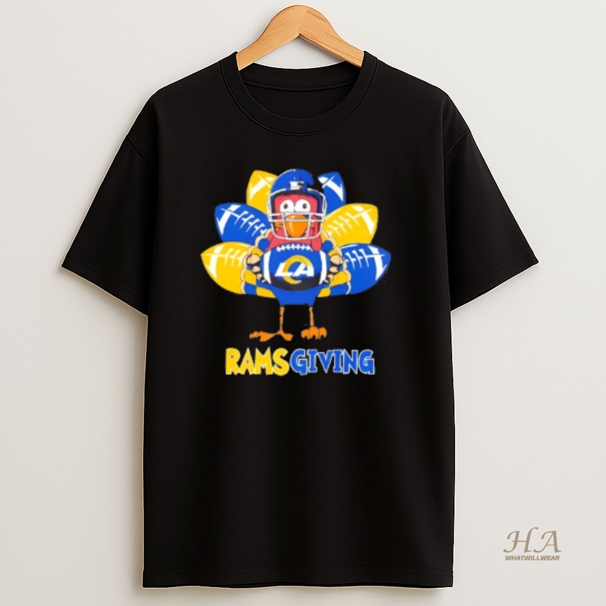 Official Los Angeles Rams Thanksgiving Turkey T Shirt