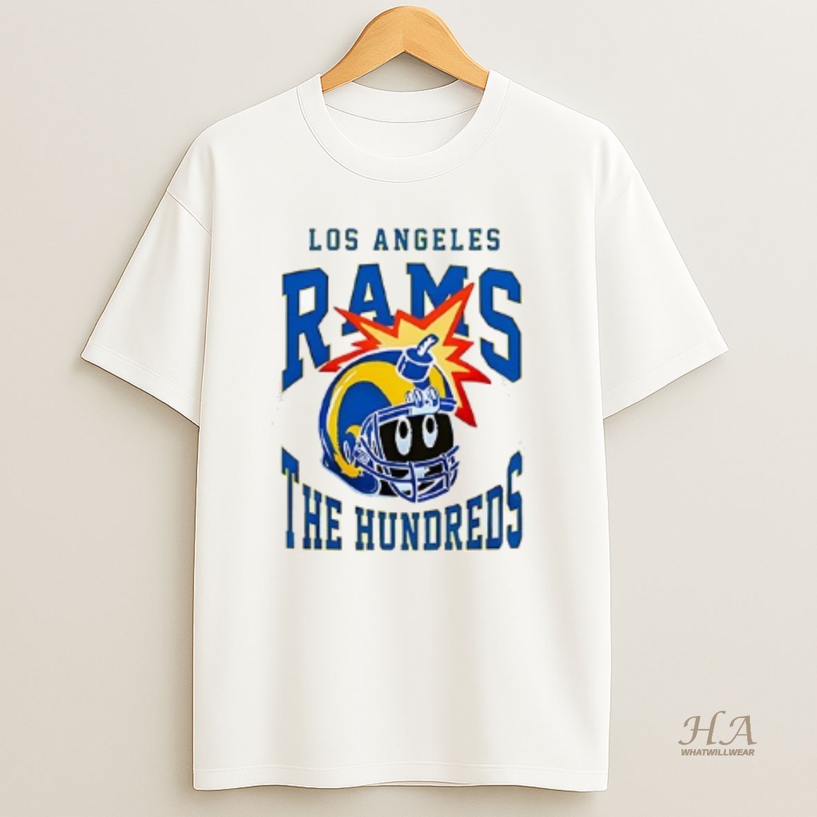 Official Los Angeles Rams X The Hundreds T Shirt