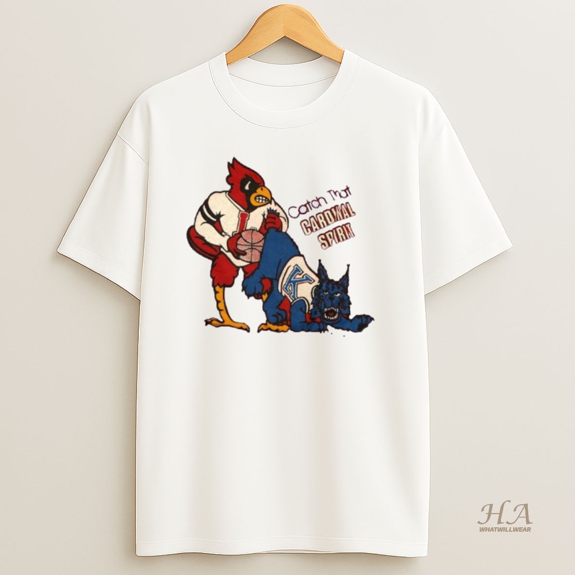 Official Louisville Cardinals Basketball Catch That Cardinal Spirit T Shirt