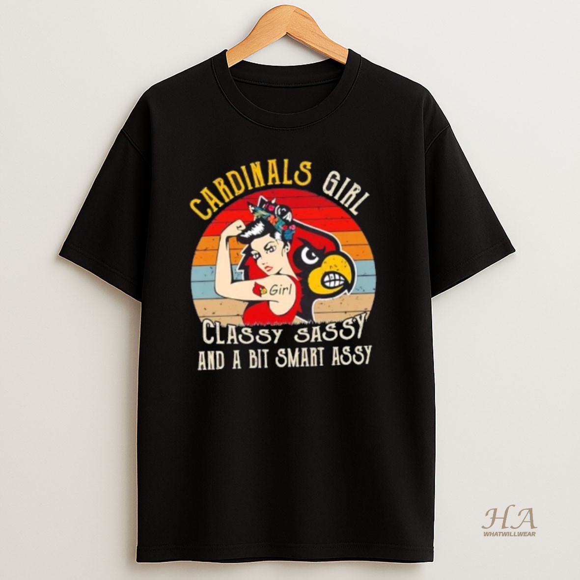Official Louisville Cardinals Girl Classy Sassy And A Bit Smart Assy T Shirt