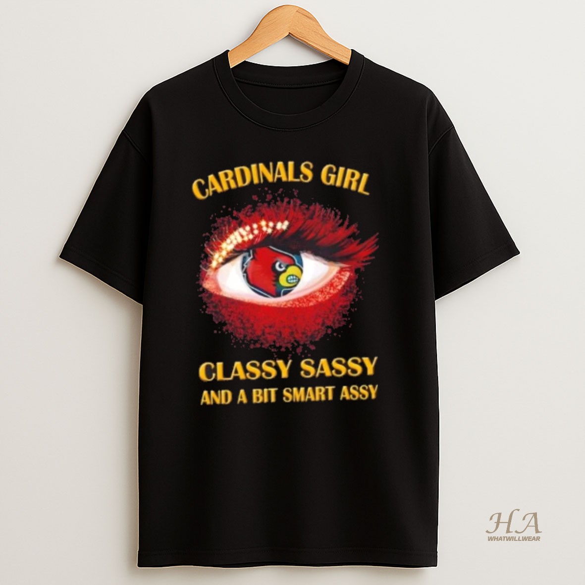 Official Louisville Cardinals Eye Girl Fans Classy Sassy And A Bit Smart Assy T Shirt