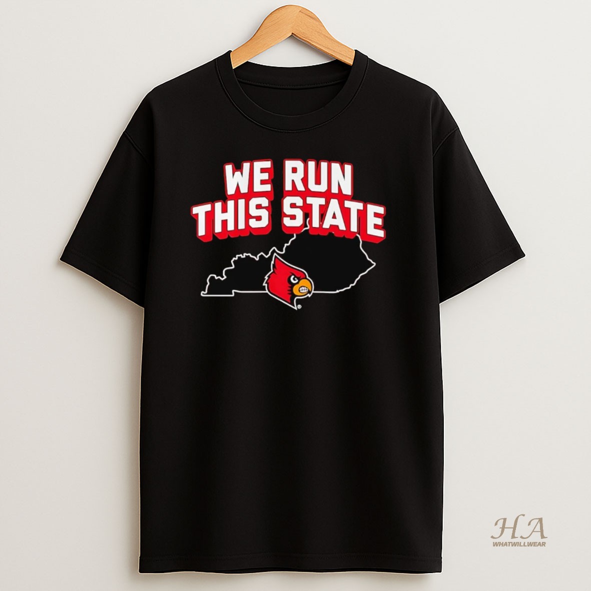 Official Louisville Cardinals We Run This State T Shirt