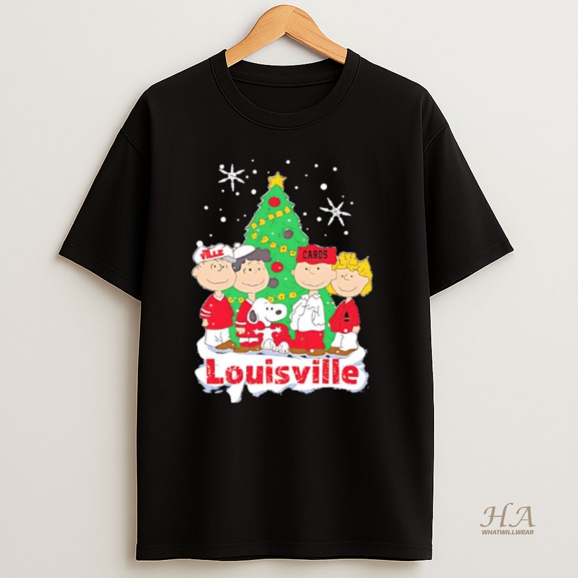 Official Louisville Peanuts Christmas T Shirt