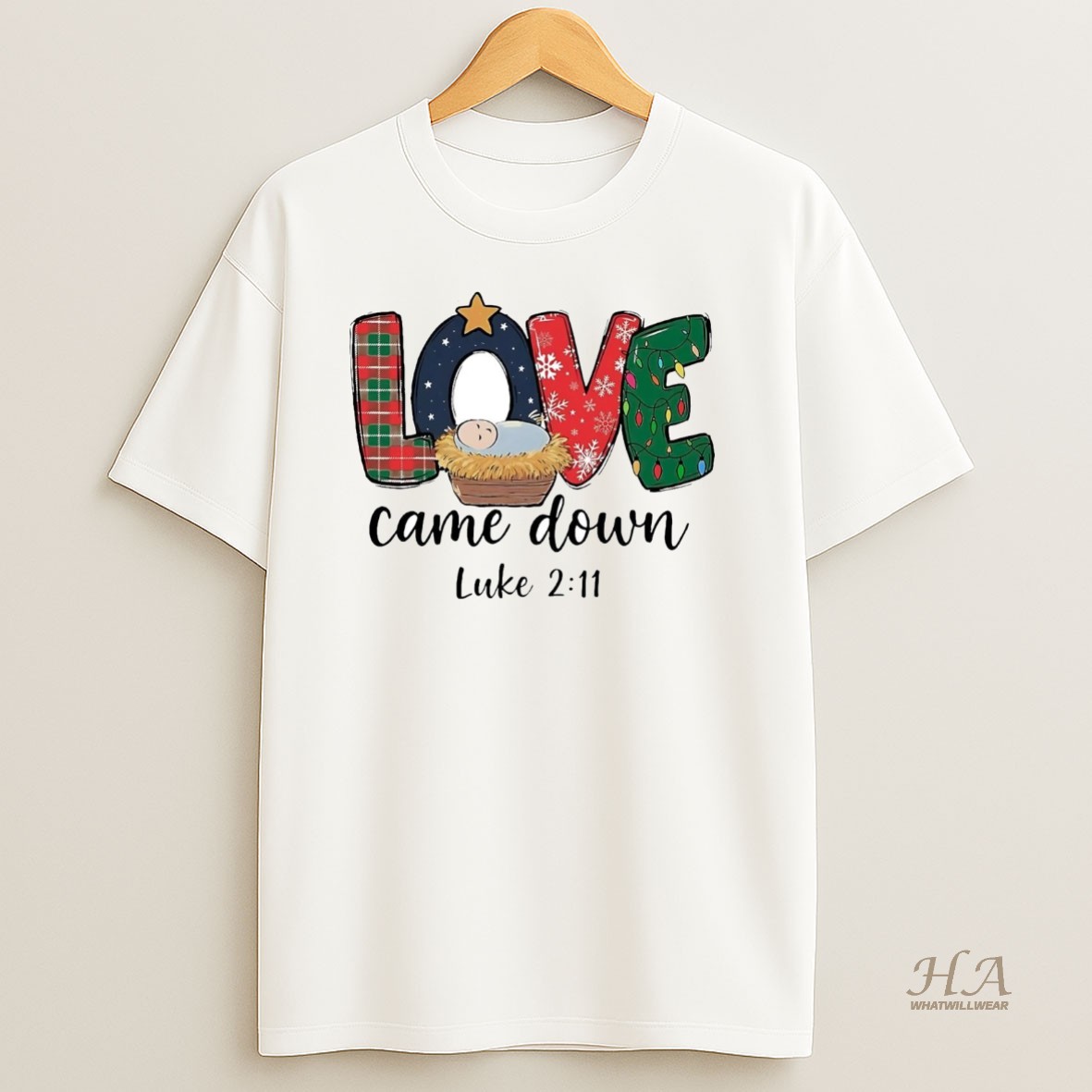 Official Love Came Down Christmas T Shirt