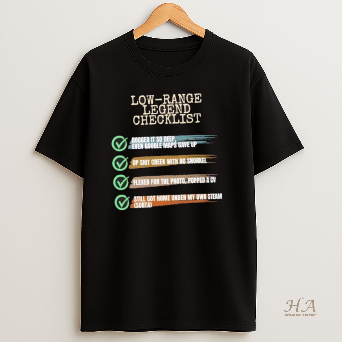 Official Low Range Legend Checklist T Shirt