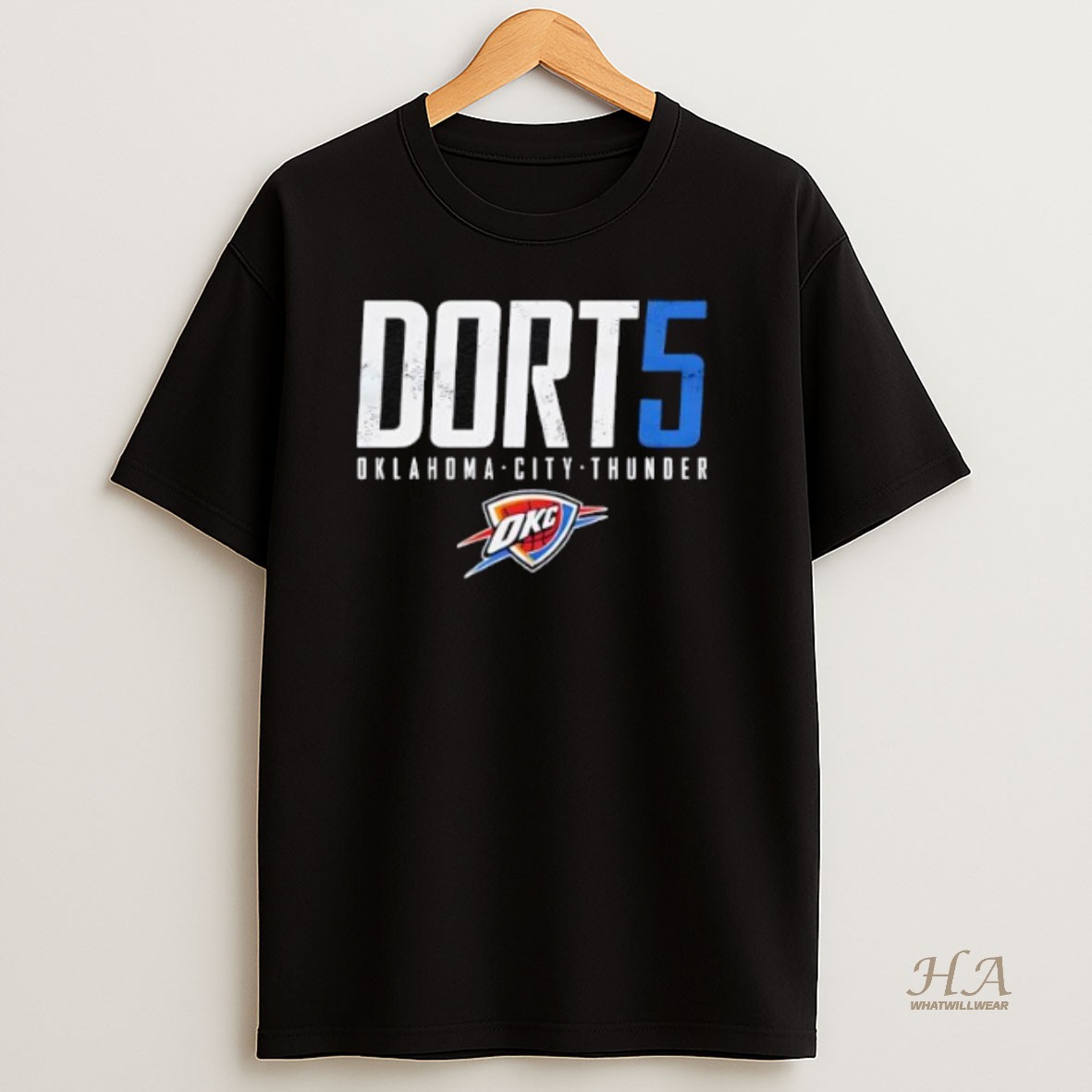 Official Luguentz Dort 5 Oklahoma City Thunder Elite T Shirt