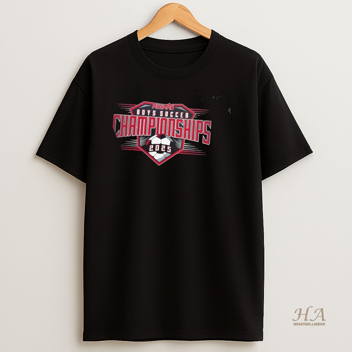 Official Mhsaa Boys Soccer Championships 2025 T Shirt