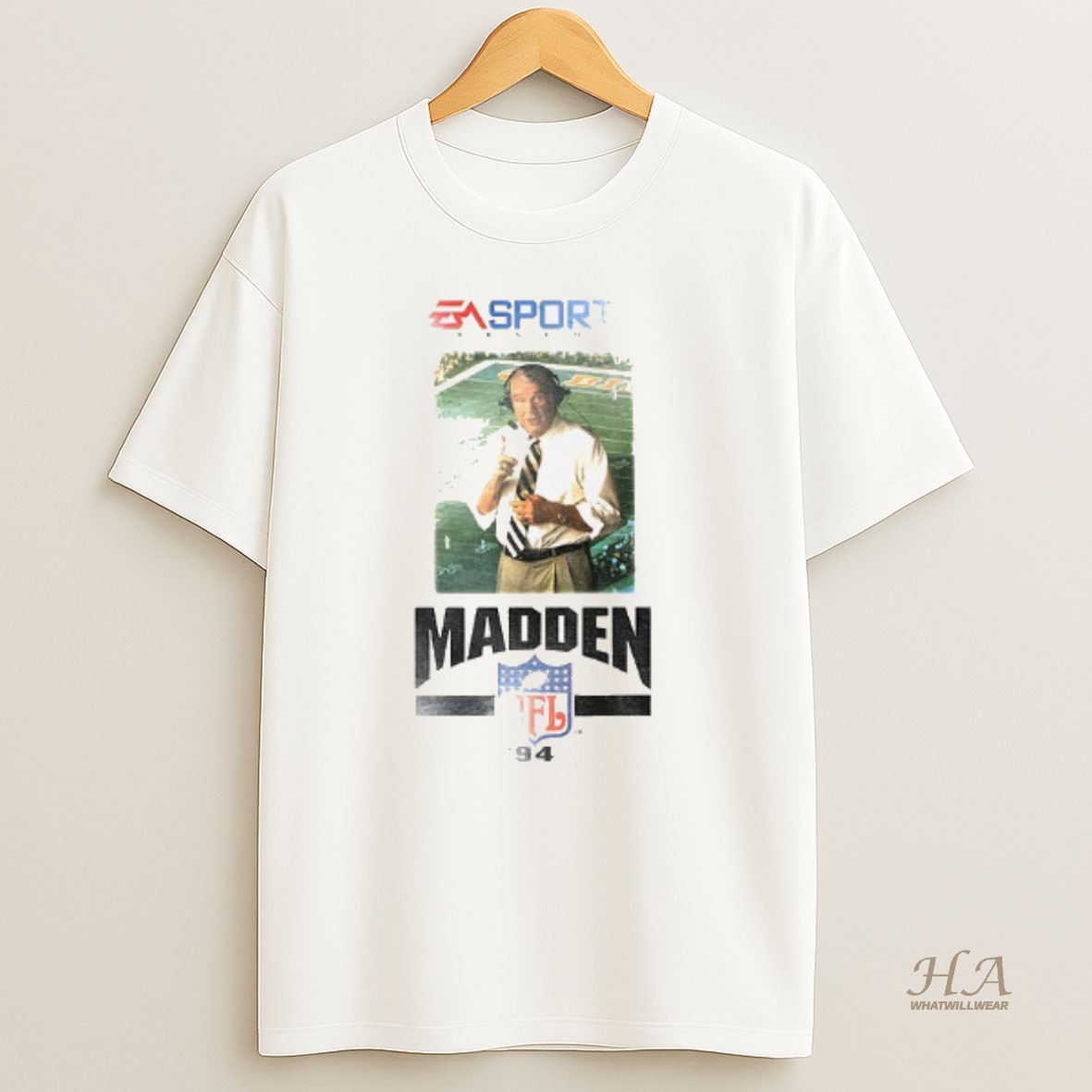 Official Madden Nfl 94 Cover Ea Sports Vintage Photo T Shirt