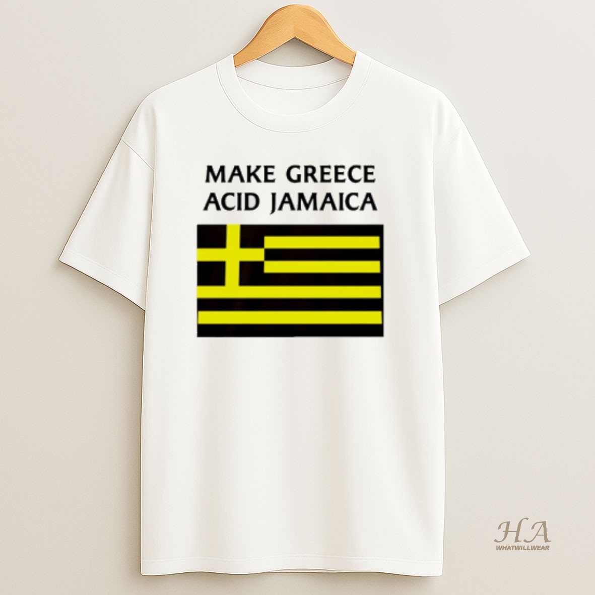 Official Make Greece Acid Jamaica Flag T Shirt
