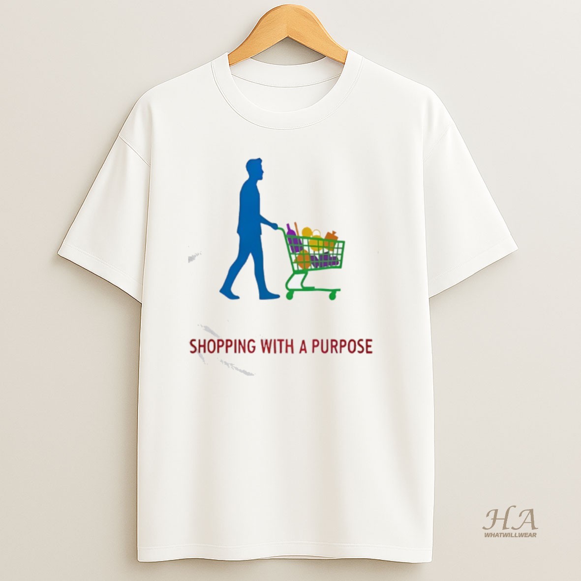 Official Man Shopping With A Purpose T Shirt