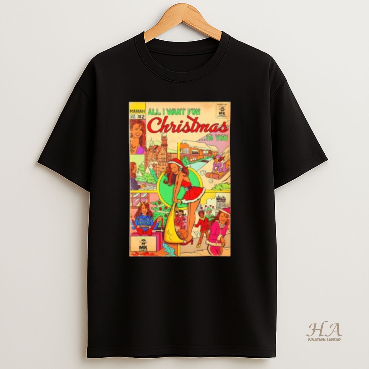 Official Mariah Carey All I Want For Christmas Is You T Shirt