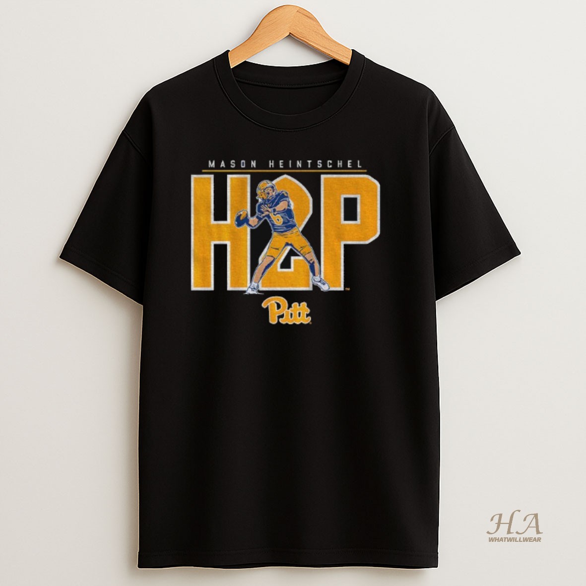 Official Mason Heintschel H2p Pittsburgh Panthers Football Nfl Game Day T Shirt