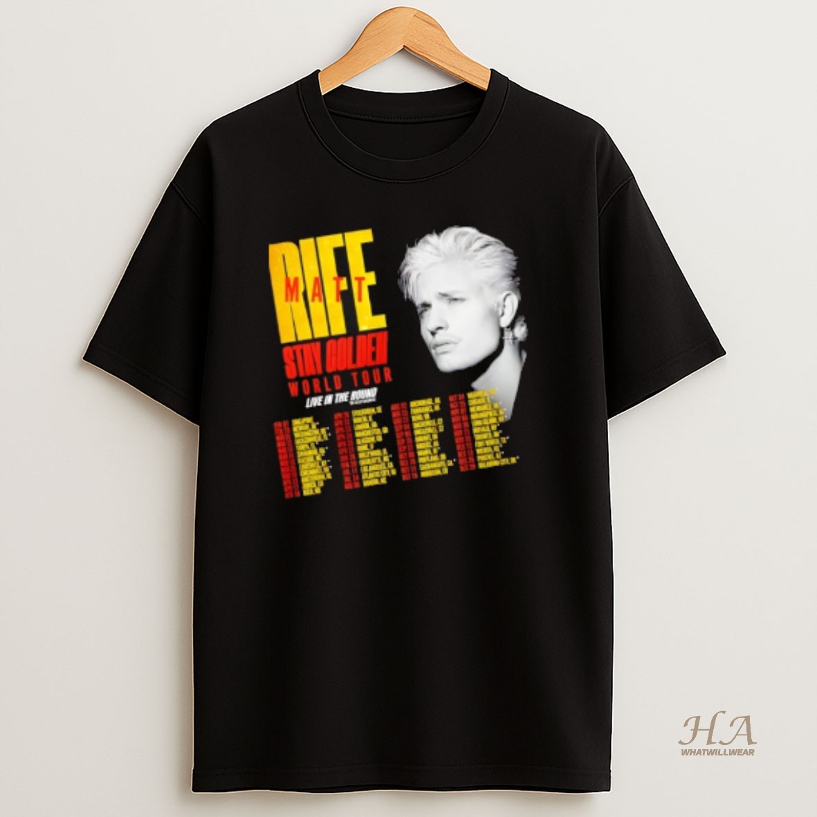 Official Matt Rife Stay Golden World Tour 2026 T Shirt