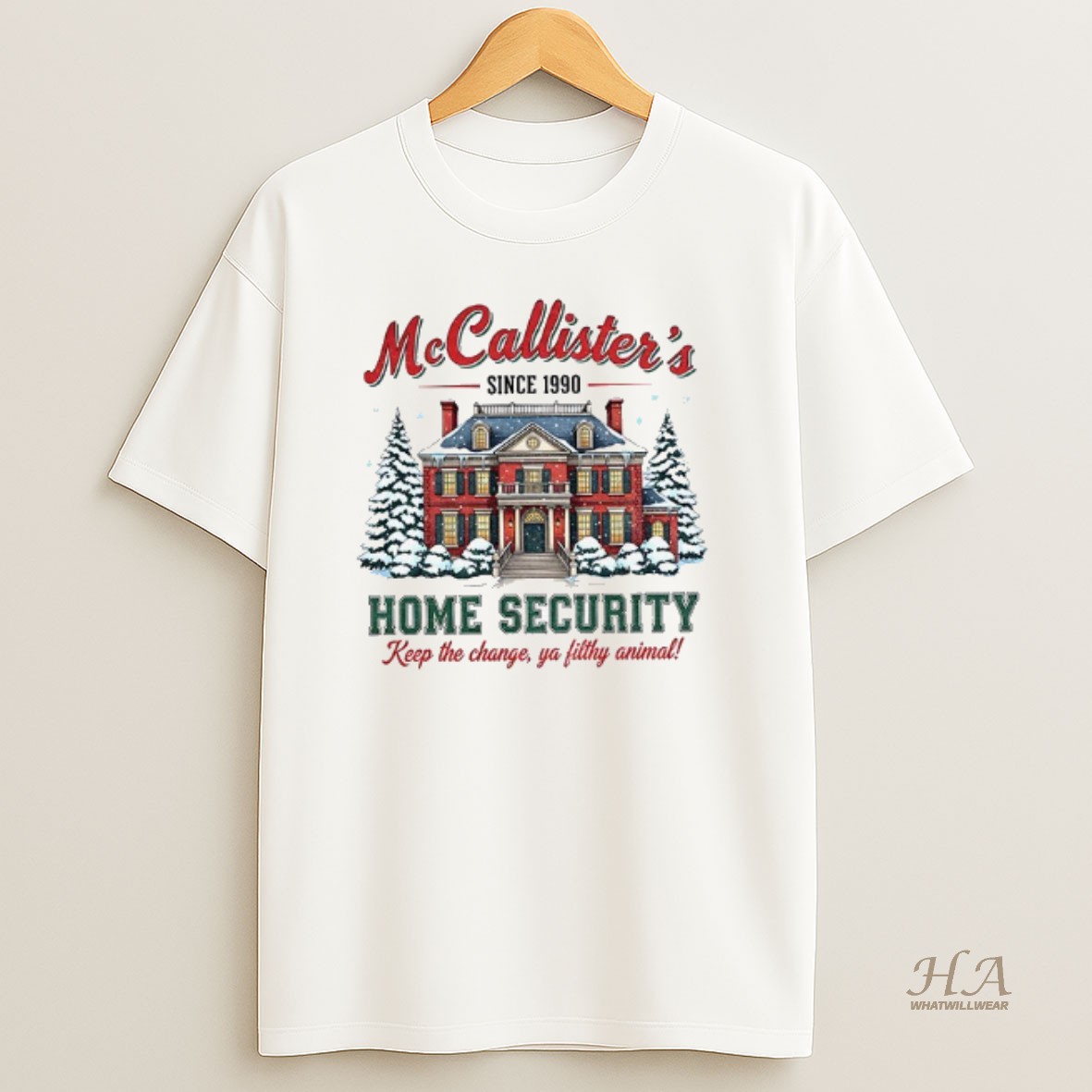 Official Mcallisters Home Security Keep The Change Ya Filthy Animal Christmas T Shirt