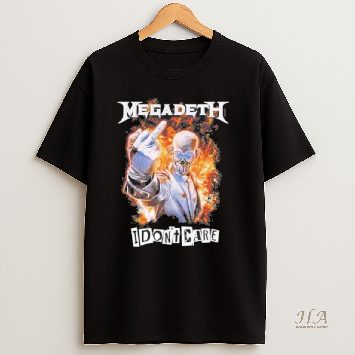 Official Megadeth Fucking I Dont Care T Shirt