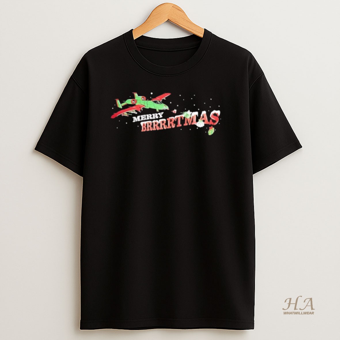 Official Merry Brrrrtmas A 10 Thunderbolt Ii T Shirt