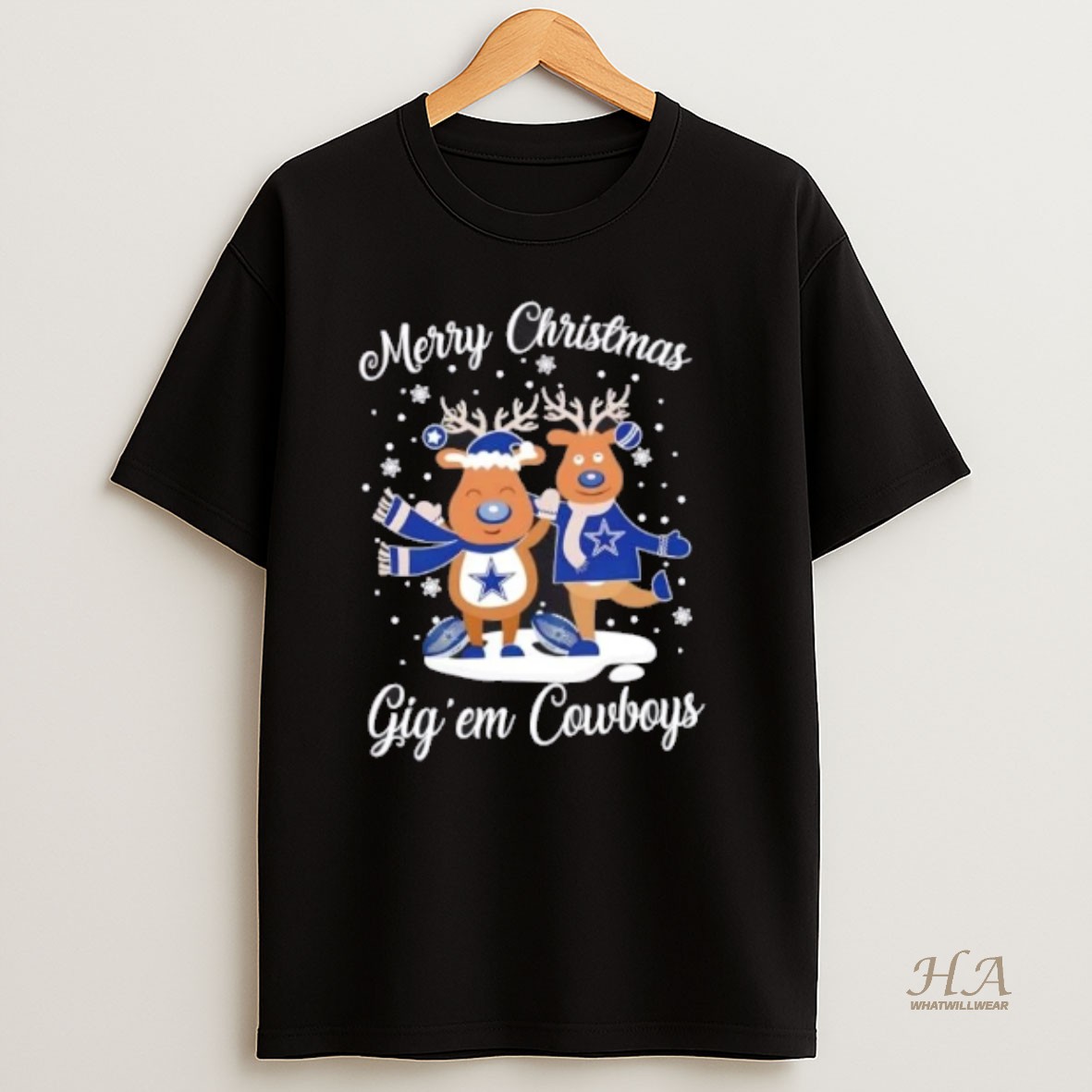 Official Merry Christmas Gig Em Dallas Cowboys Football T Shirt