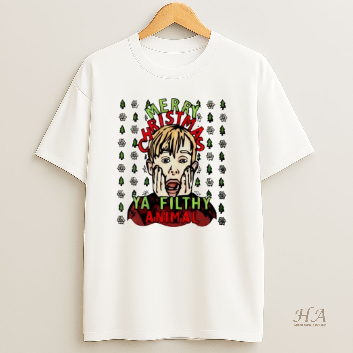Official Merry Christmas Ya Filthy Animal Home Alone T Shirt