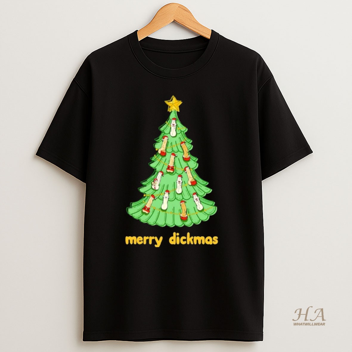 Official Merry Dickmas Tree Christmas T Shirt