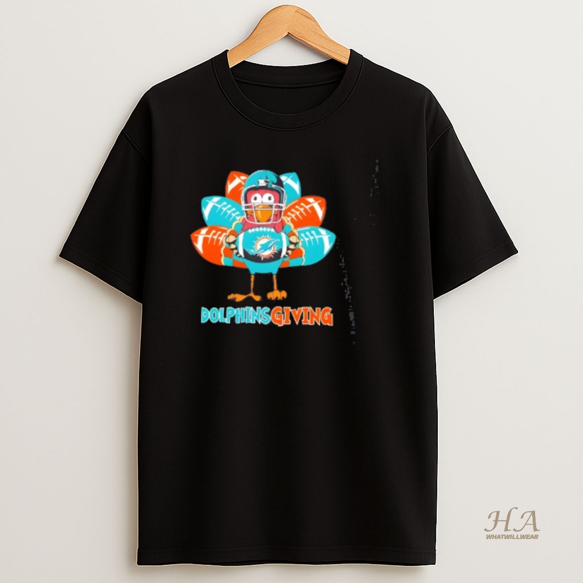 Official Miami Dolphins Thanksgiving Turkey T Shirt