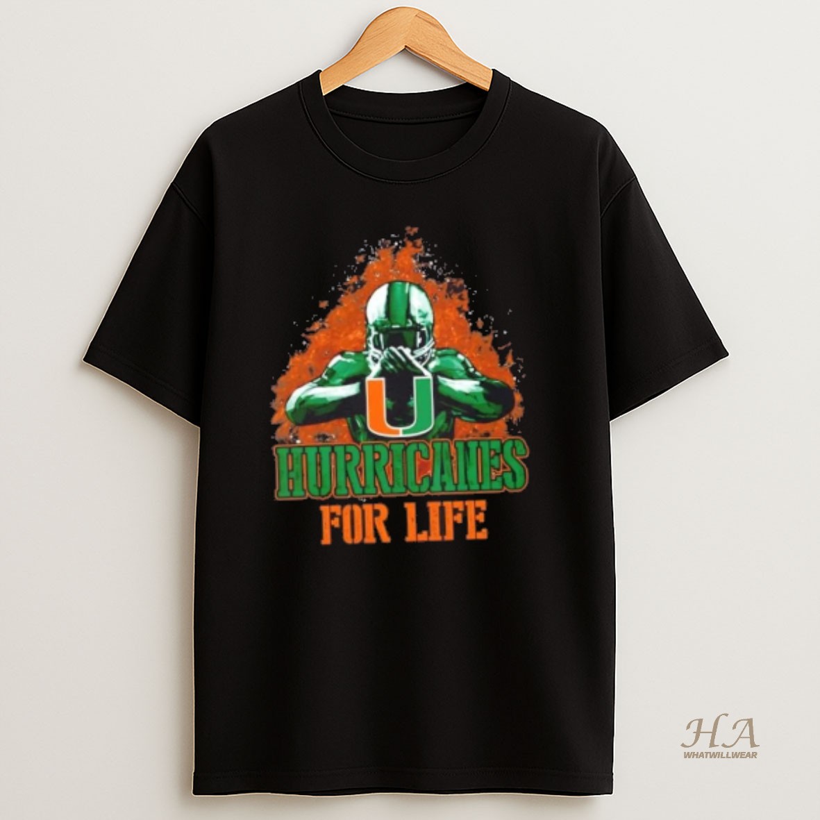 Official Miami Hurricanes Football For Life T Shirt