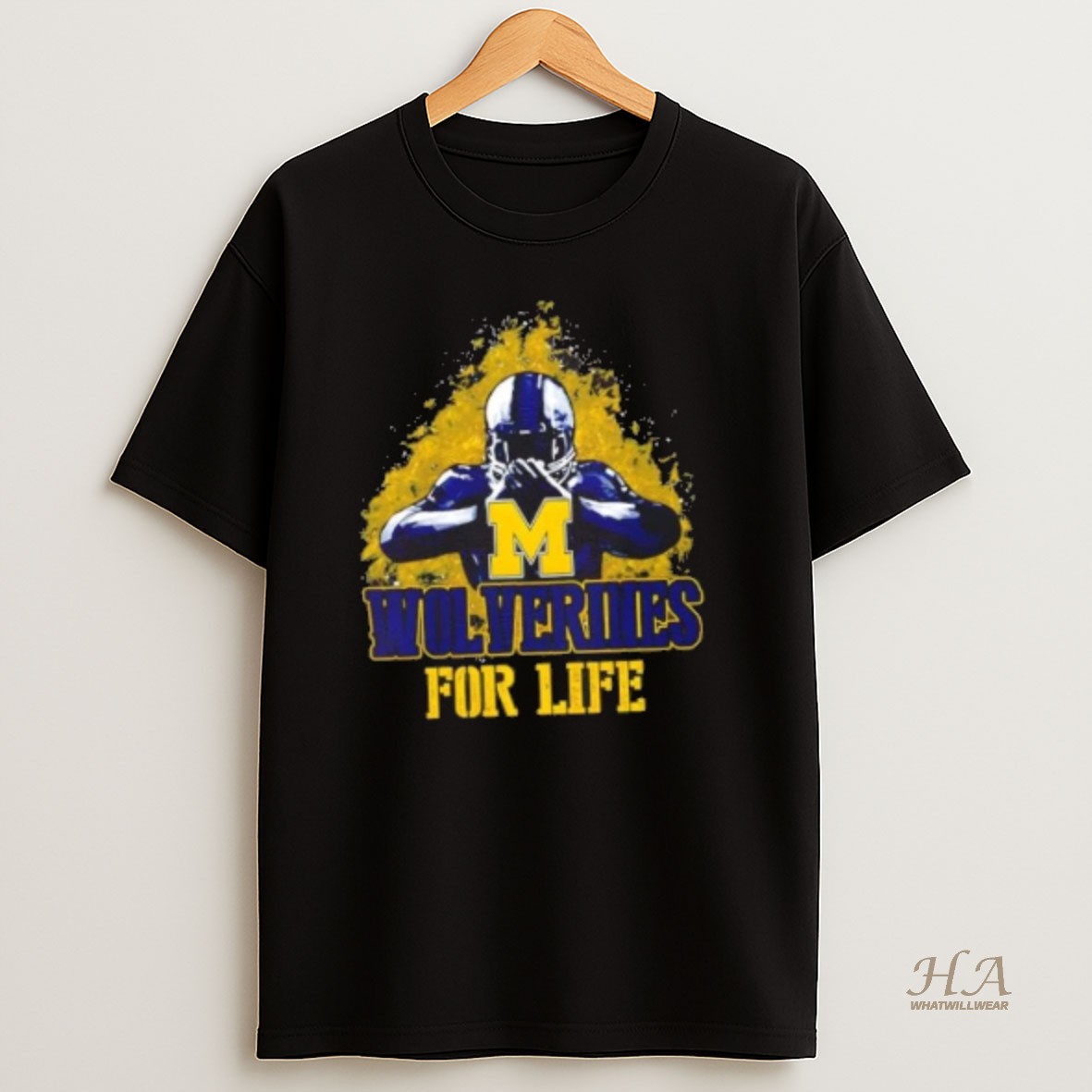 Official Michigan Wolverines Football For Life T Shirt