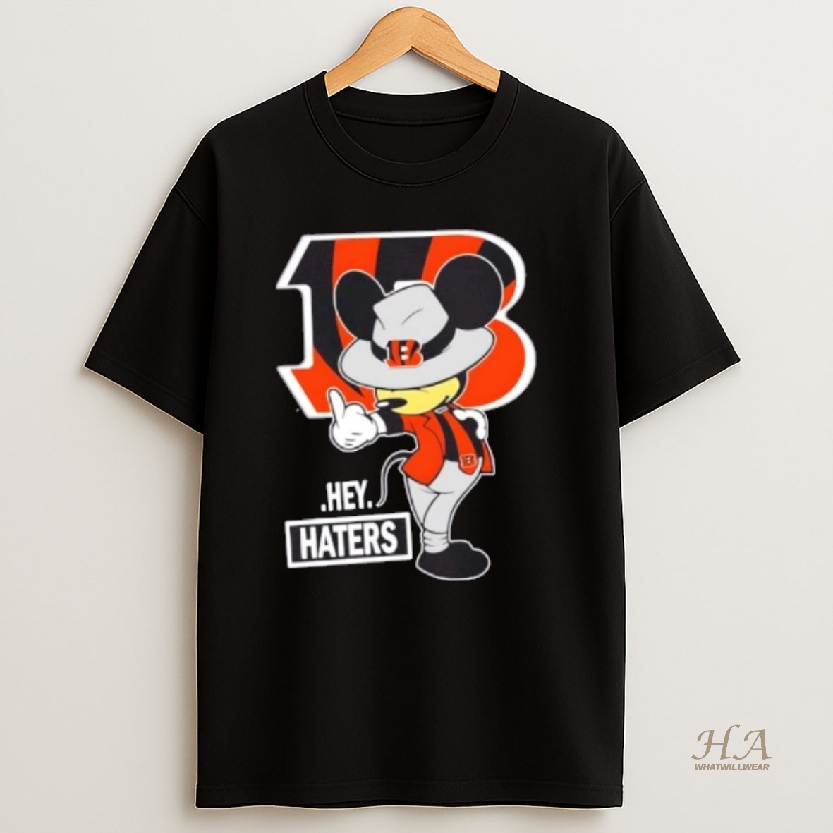 Official Mickey Hey Hater Cincinnati Bengals Football T Shirt