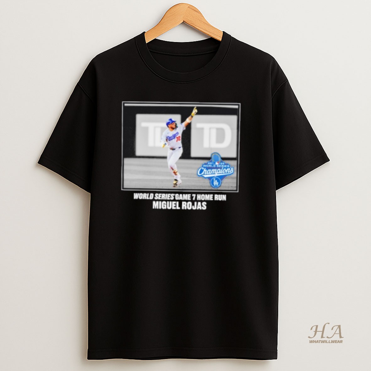 Official Miguel Rojas Los Angeles Dodgers 2025 World Series Champions Moment Shirt