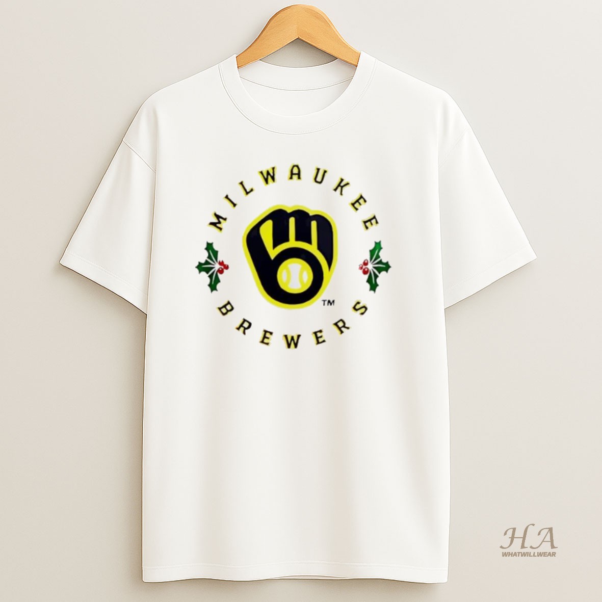 Official Milwaukee Brewers Holiday T Shirt