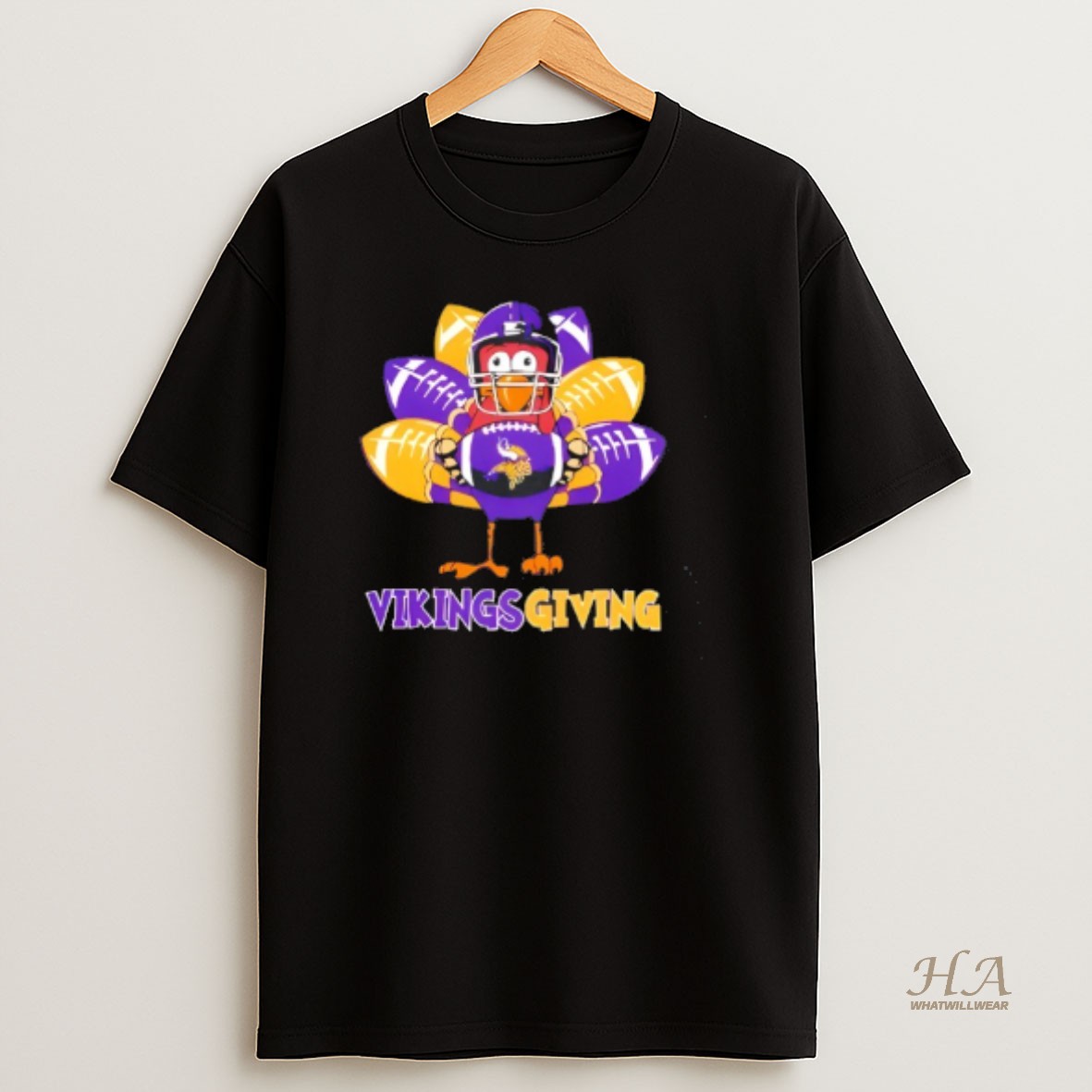 Official Minnesota Vikings Thanksgiving Turkey T Shirt