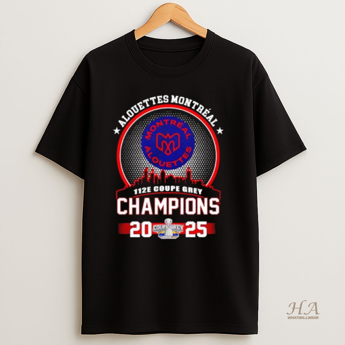 Official Montreal Alouettes 112th Grey Cup Champions 2025 T Shirt