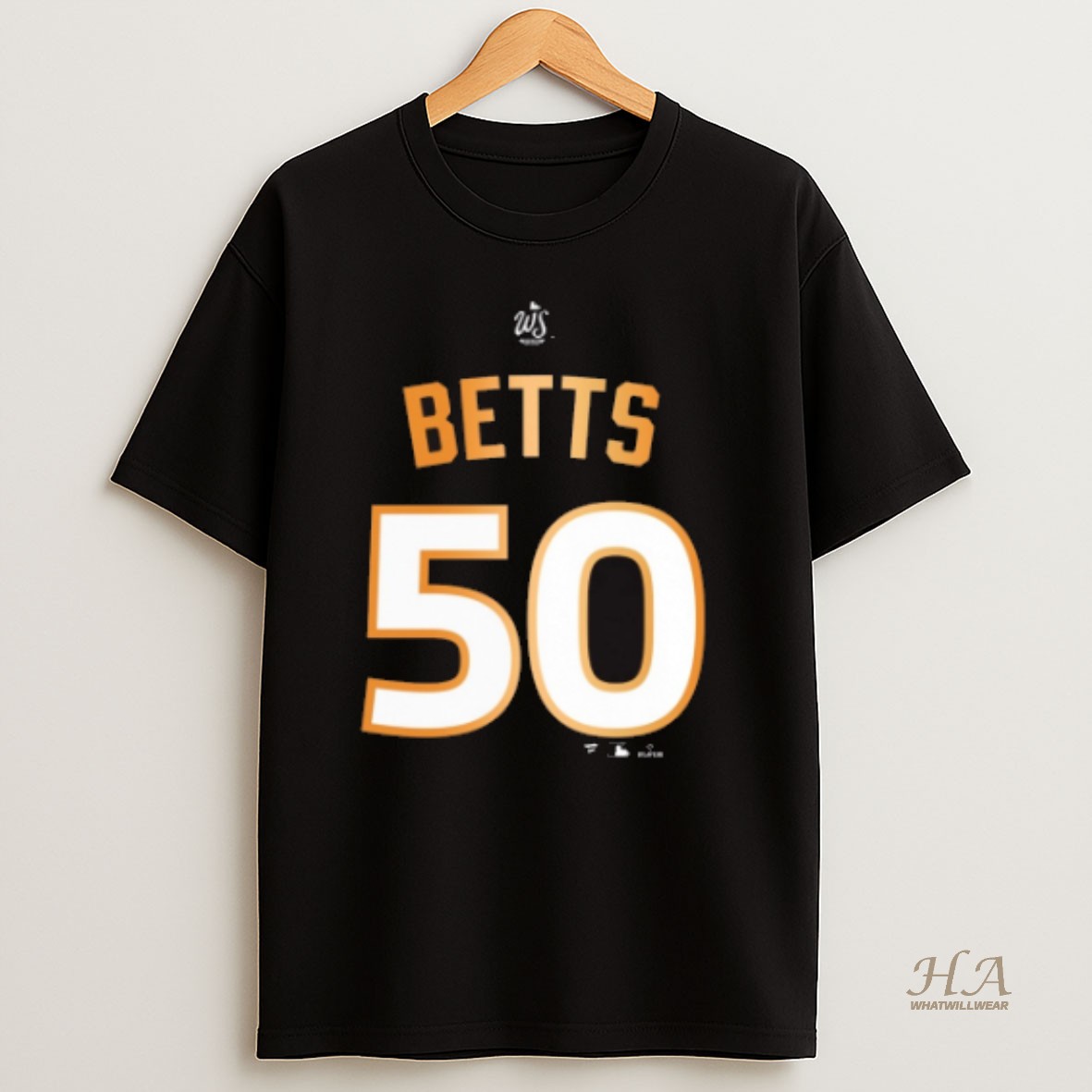 Official Mookie Betts Los Angeles Dodgers 2025 Mlb World Series Champions Number 50 T Shirt