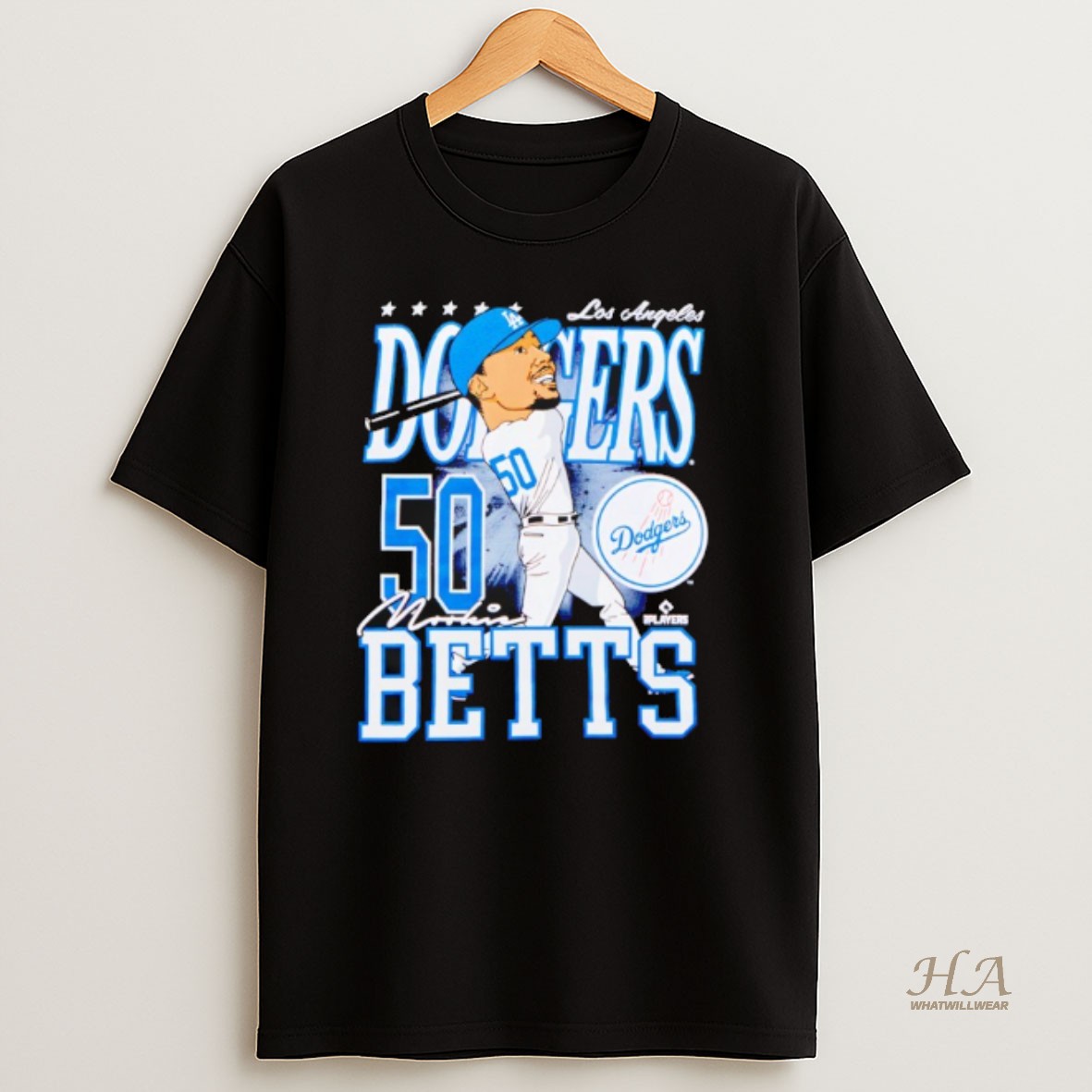 Official Mookie Betts Los Angeles Dodgers Caricature Player T Shirt