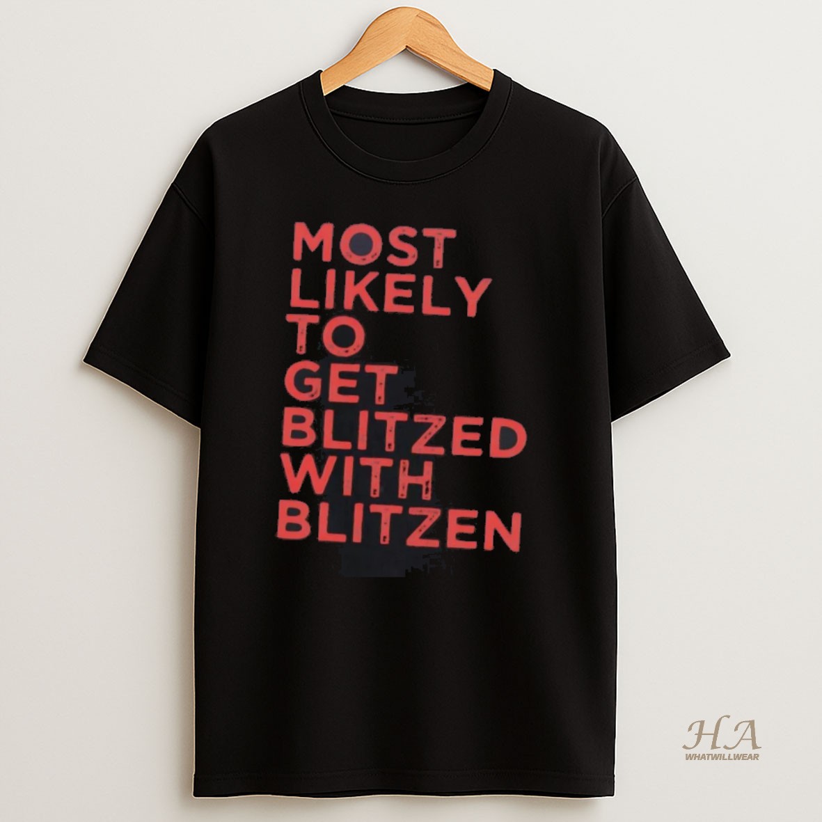 Official Most Likely To Get Blitzed With Blitzen Christmas T Shirt