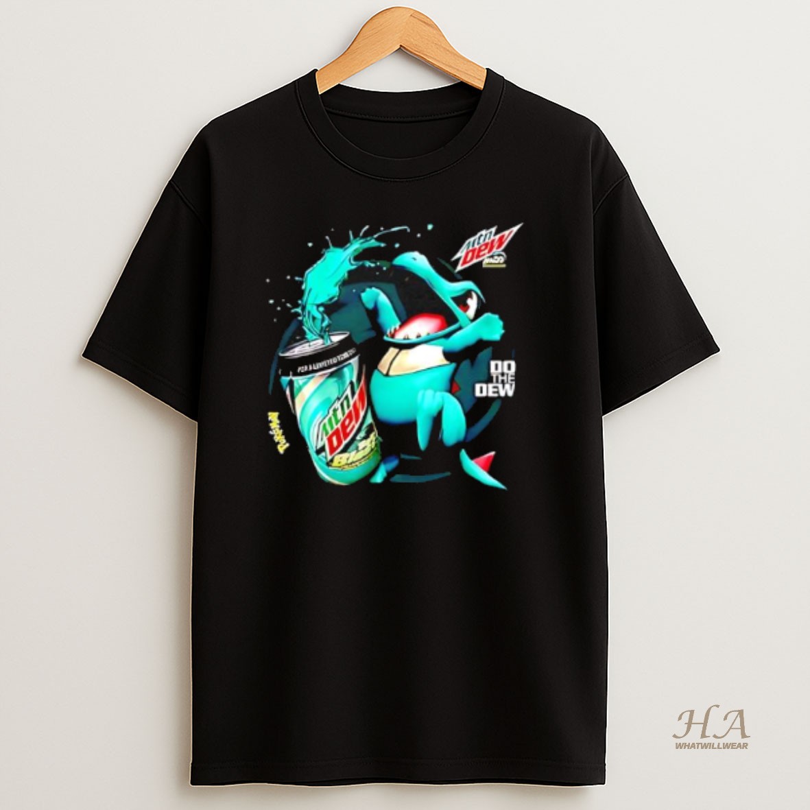 Official Mountain Dew Baja Blast Graphic T Shirt