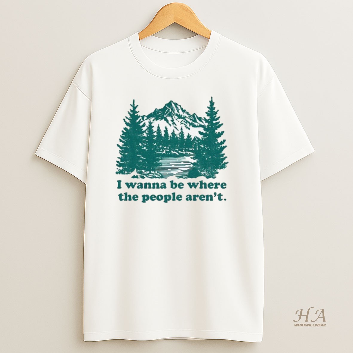 Official Mountain I Wanna Be Where The People Arent T Shirt