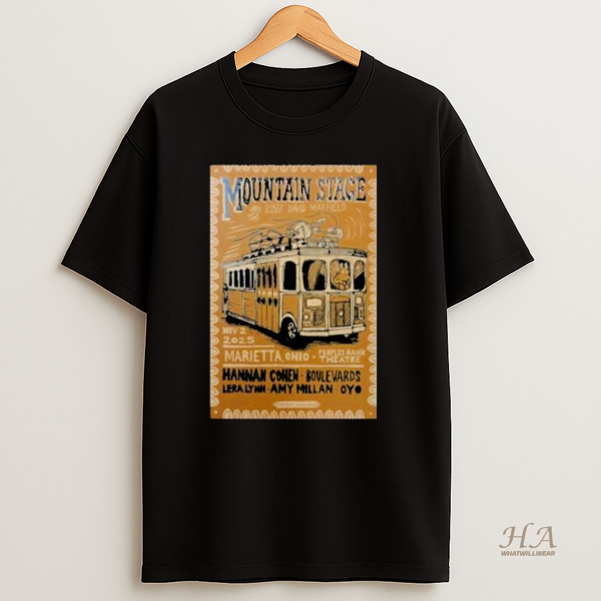 Official Mountain Stage Theatre Marietta Oh Concert Nov 2 2025 Shirt