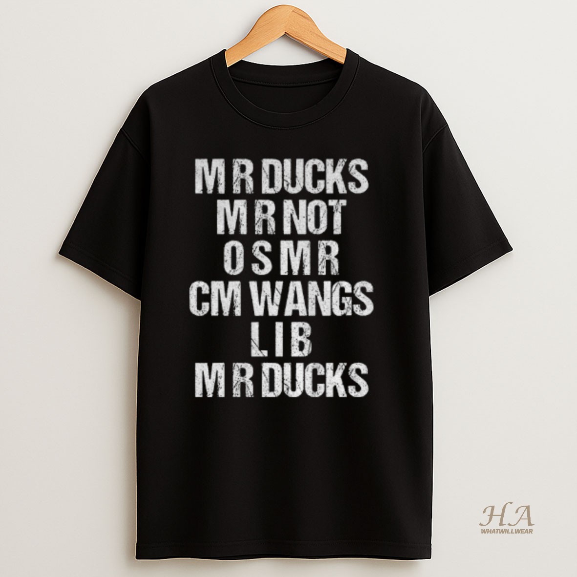 Official Mr Ducks Mr Not Osmr Cm Wangs Lib Mr Ducks T Shirt
