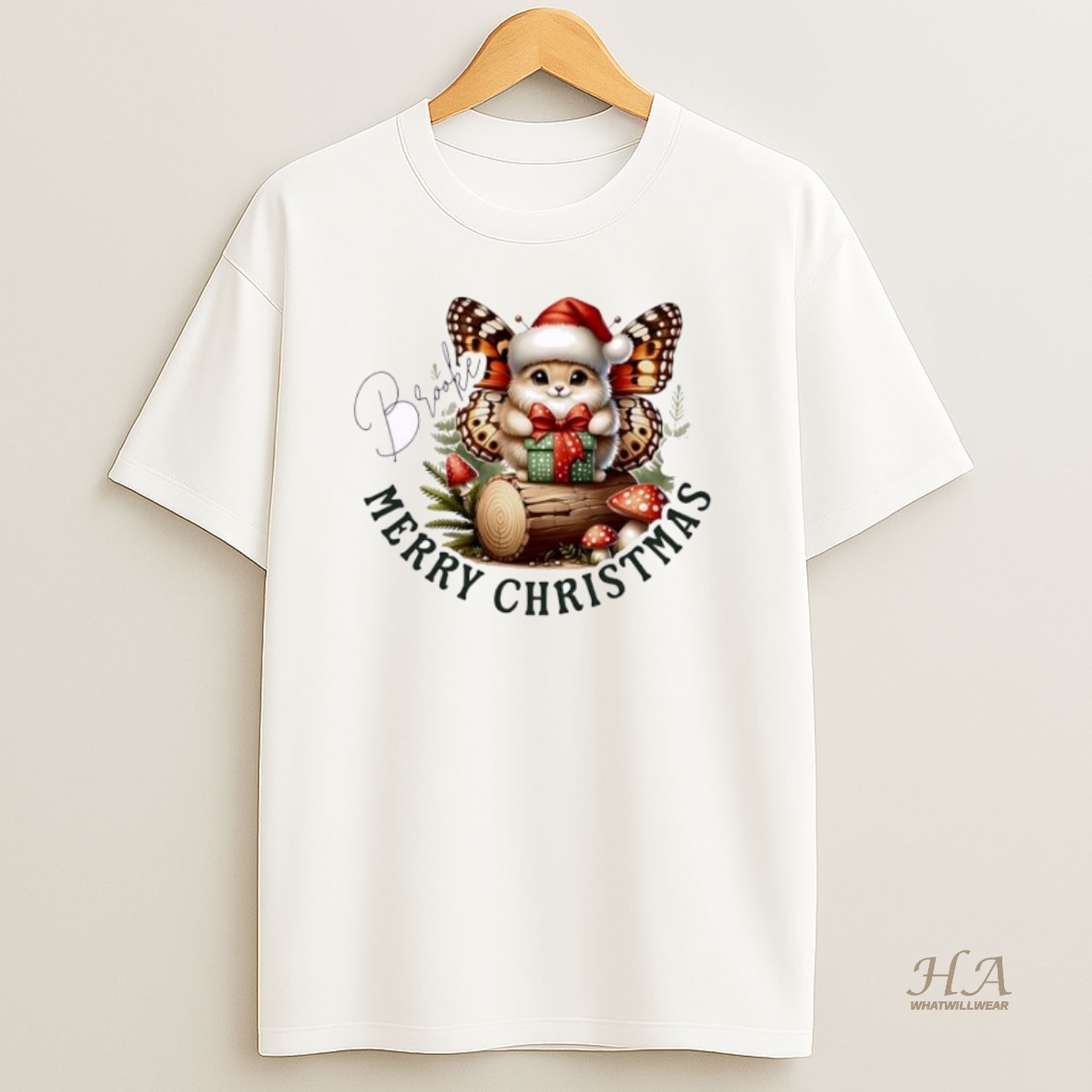 Official Mushroom Baby Xmas Babys First Christmas Personalized Ornaments White T Shirt
