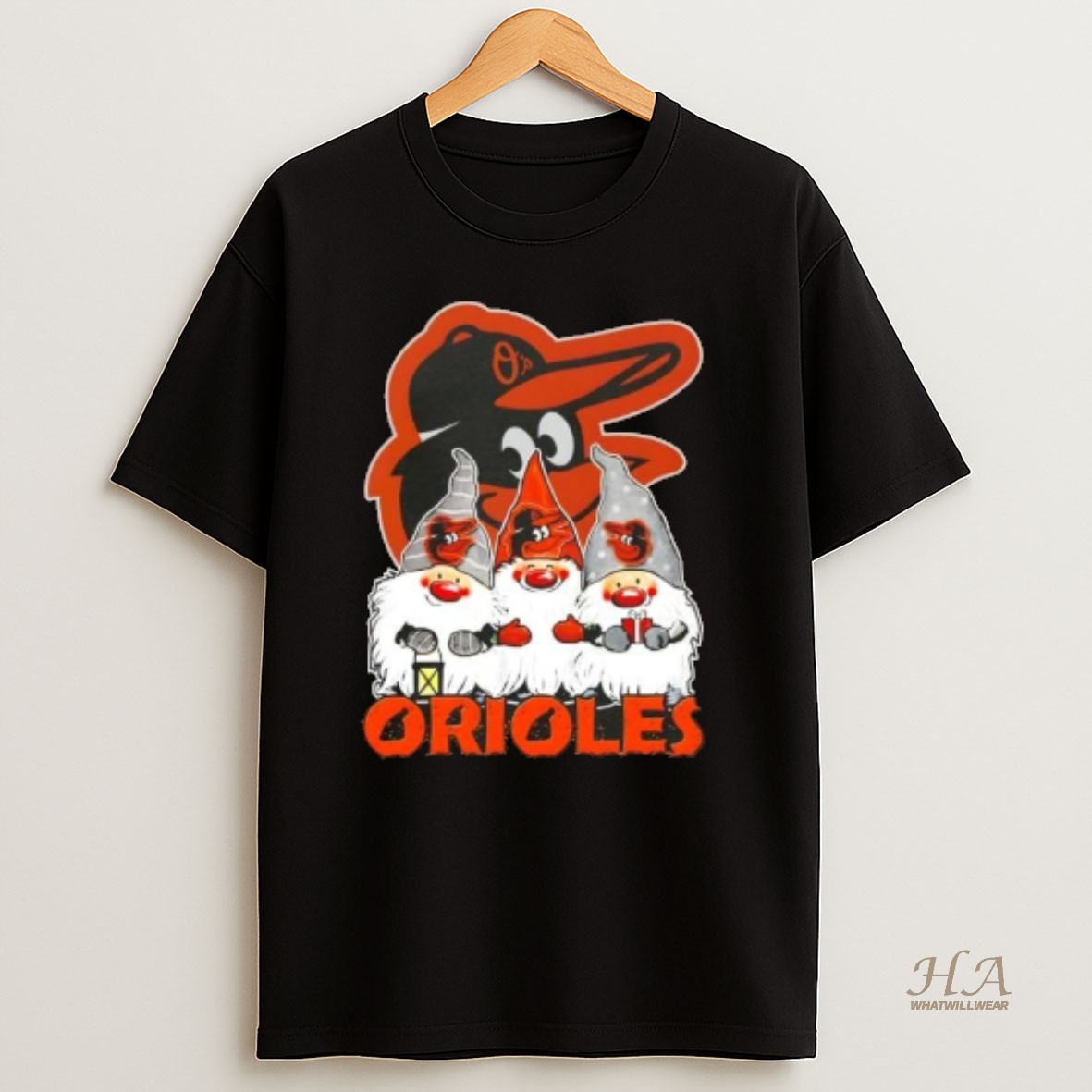 Official Mwfsiydu Baltimore Orioles X Gnomes Xmas Christmas Shirt