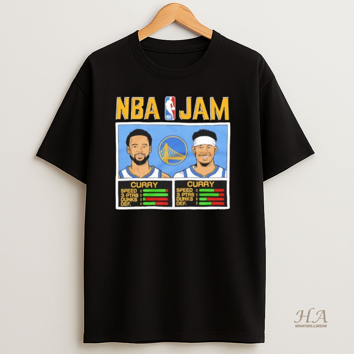 Official Nba Jam Golden State Warriors Curry And Curry T Shirt