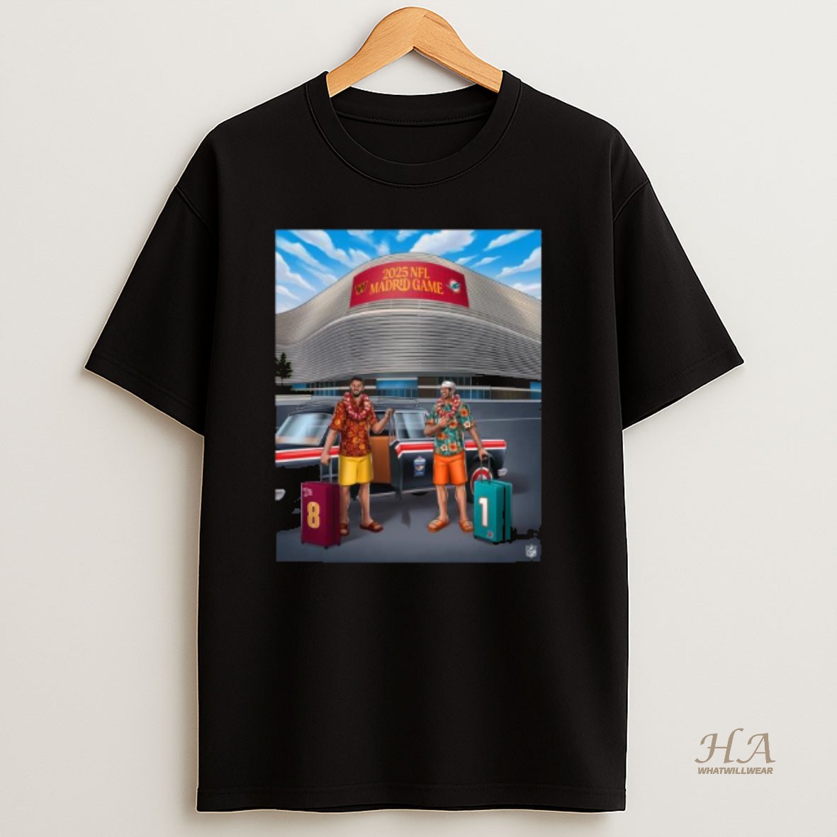 Official Nfl Madrid Game 2 Teams T Shirt