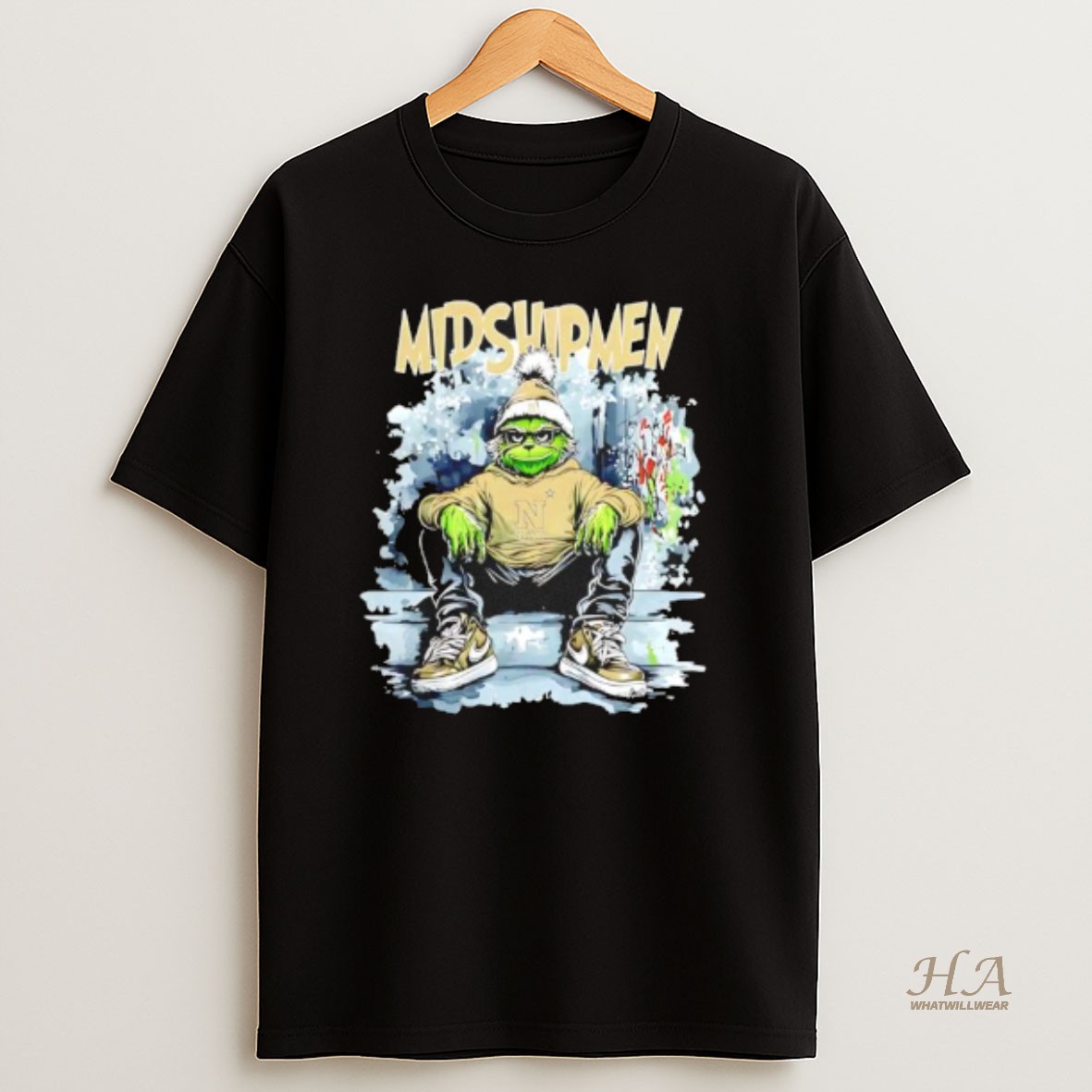 Official Navy Midshipmen Grinch Ready For The Christmas 2025 T Shirt
