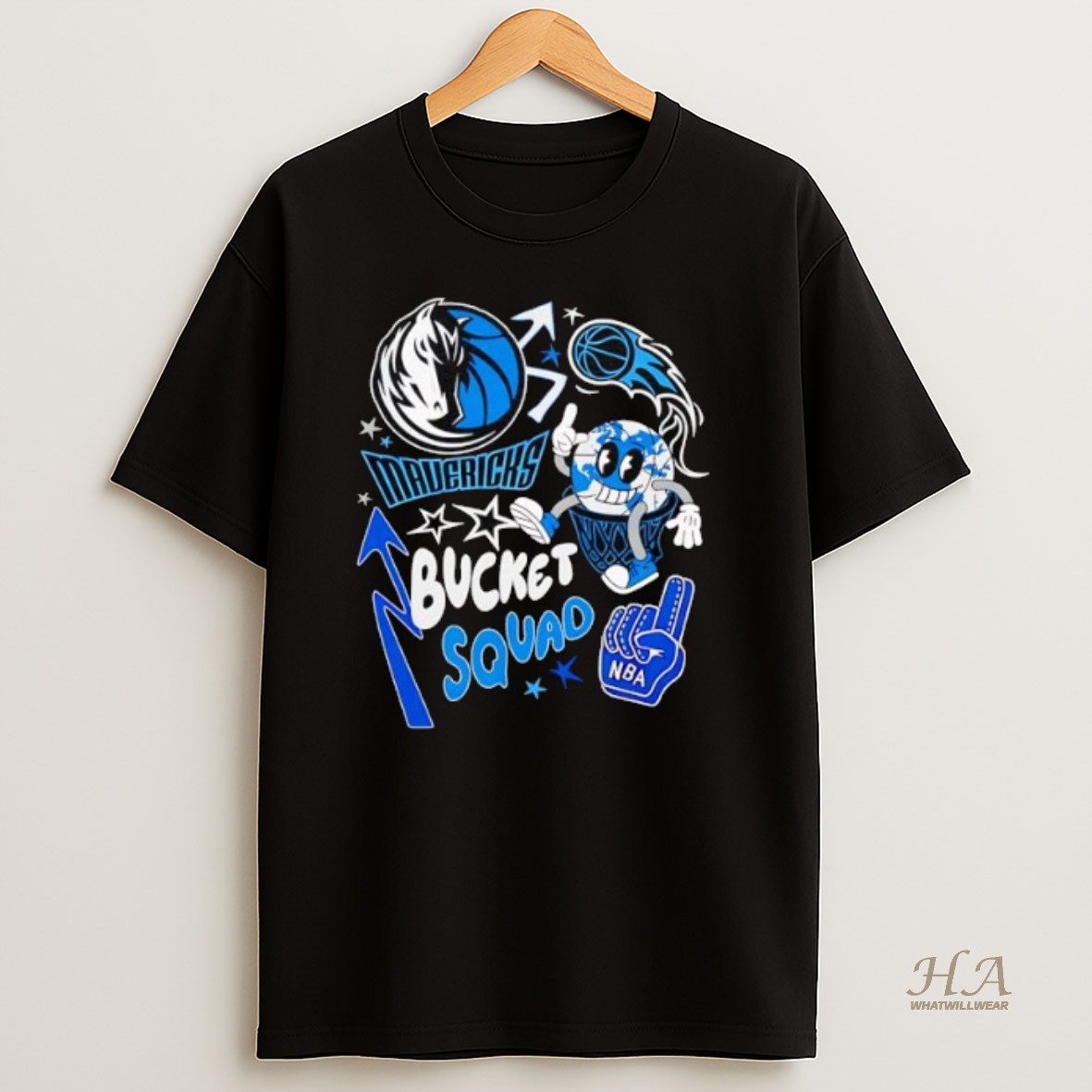 Official Nba Dallas Mavericks Buckie Squad Stylish 2025 T Shirt