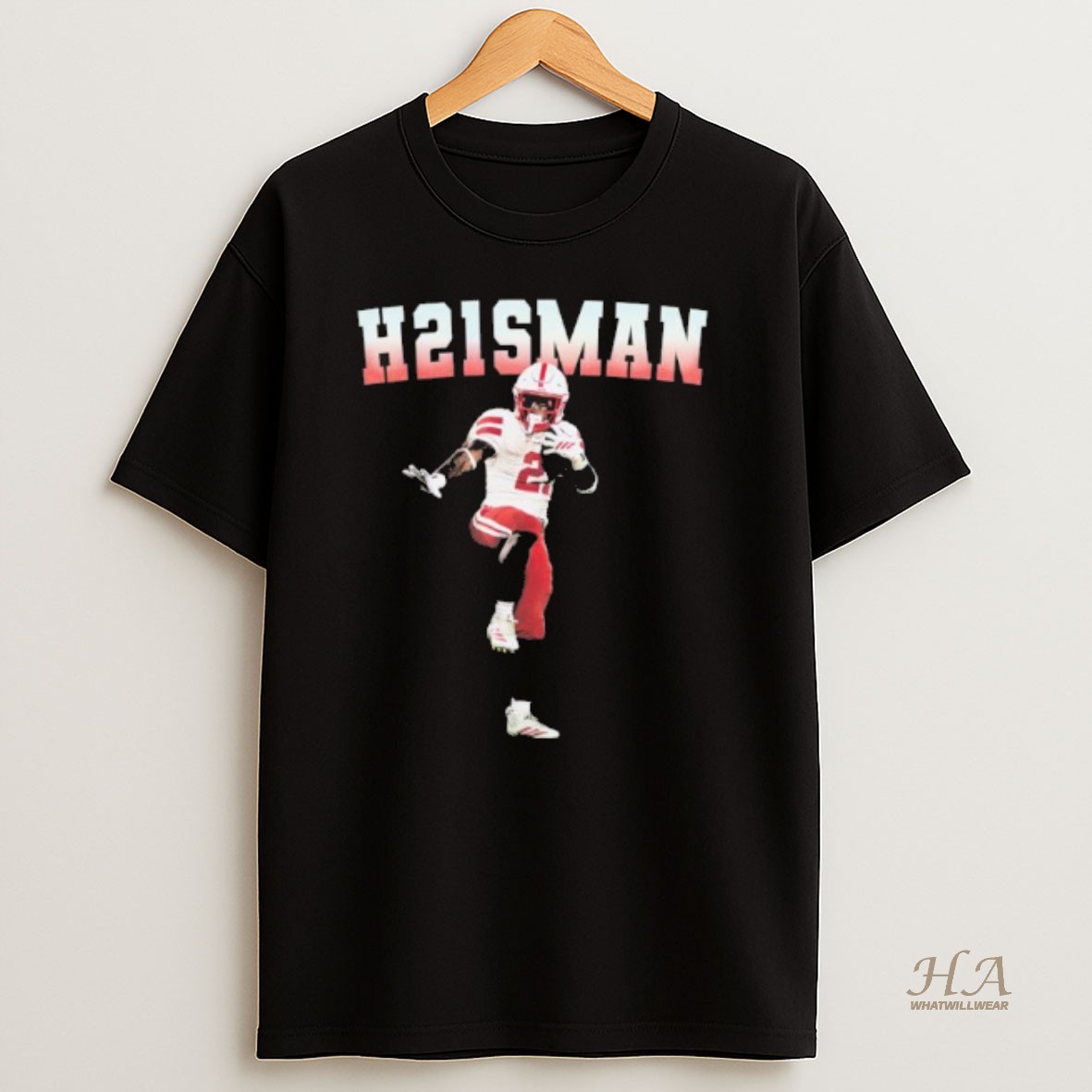 Official Nebraska Emmett Johnson H21sman T Shirt