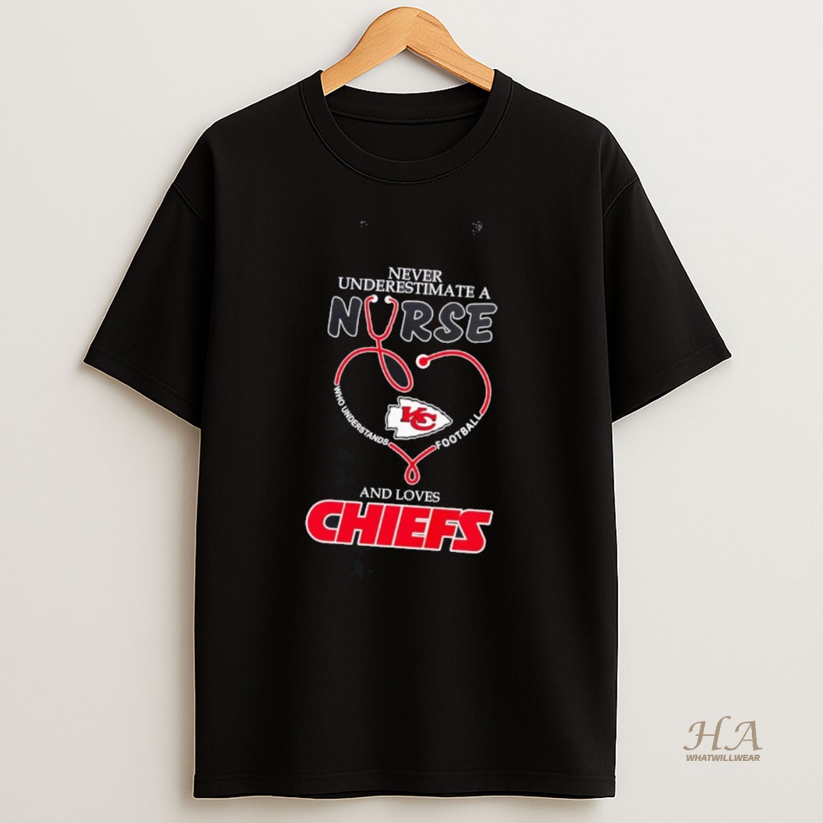 Official Never Underestimate A Nurse Who Understands Football And Loves Chiefs T Shirt
