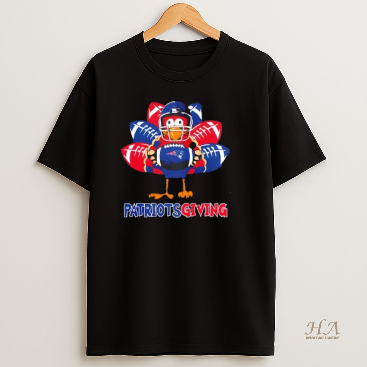Official New England Patriots Thanksgiving Turkey T Shirt