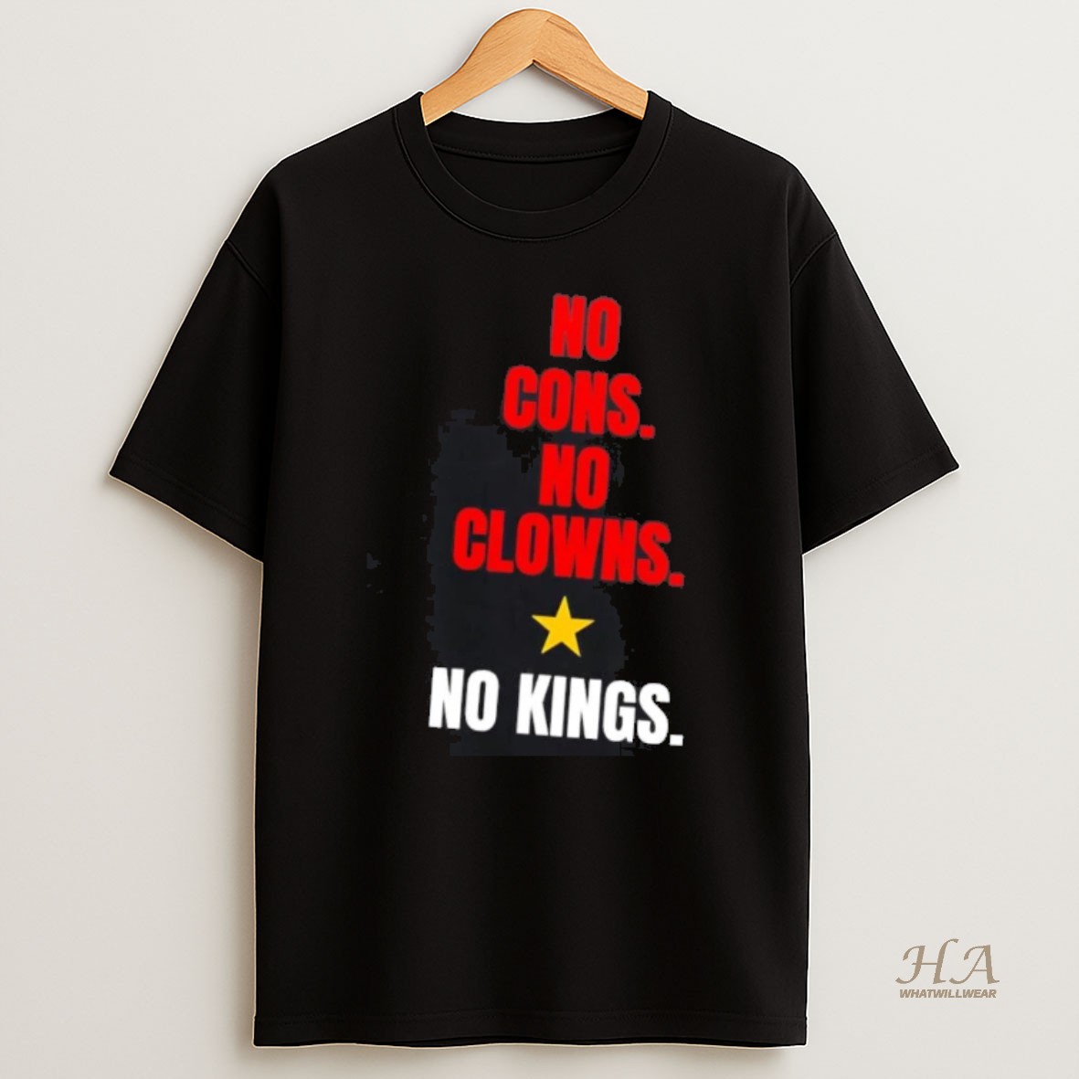 Official No Cons No Clowns No Kings T Shirt
