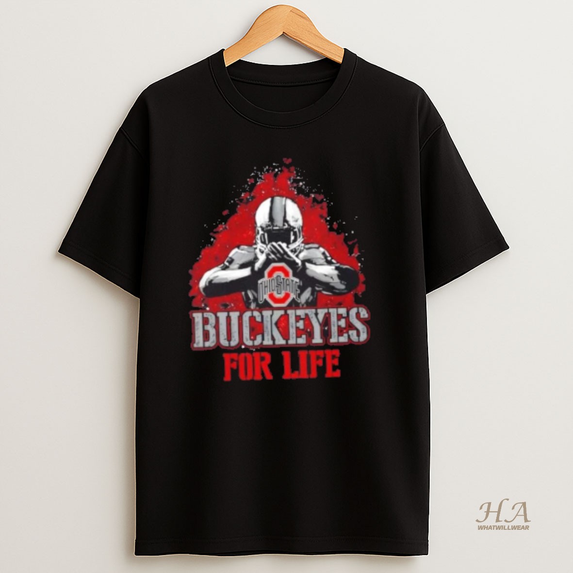 Official Ohio State Buckeyes Football For Life T Shirt