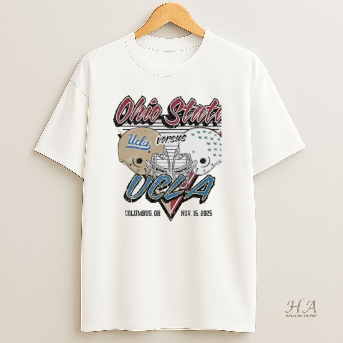 Official Ohio State Buckeyes Vs Ucla Bruins 2025 Football Helmet Shirt